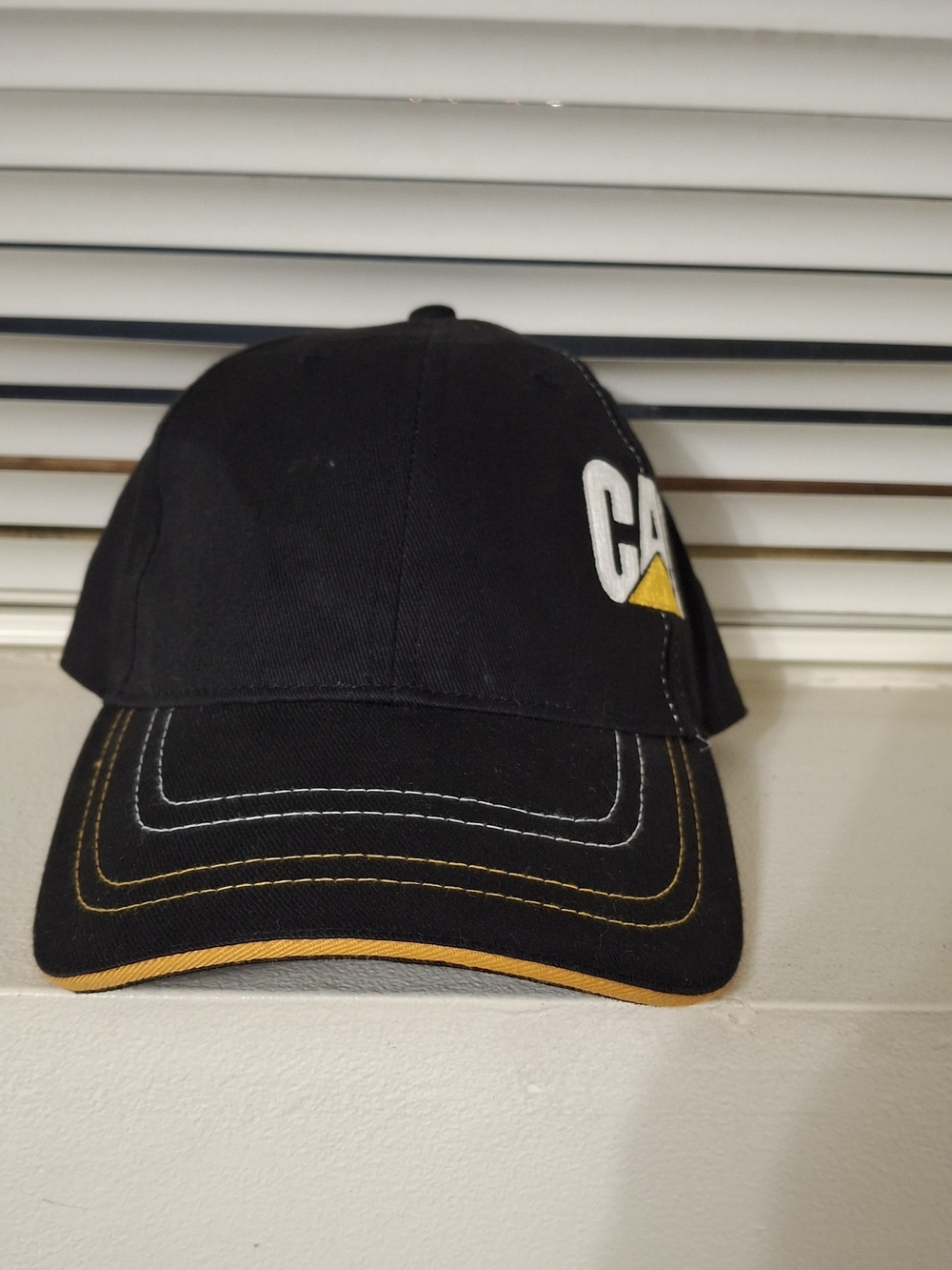 Caterpillar (CAT) Canvas Baseball Cap – Black & Yellow